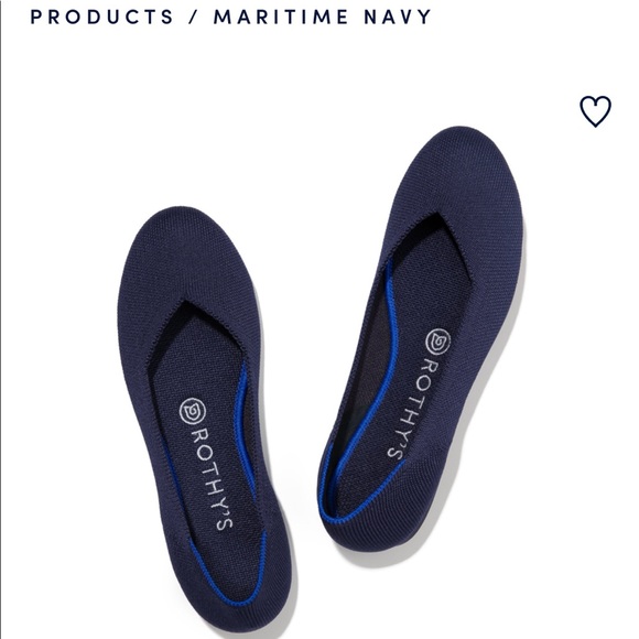 Maritime Navy Blue Rothys Ballet Flat - Picture 3 of 8